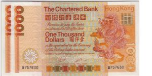 CHARTERED BANK $1000 1ST SERIES Banknote