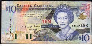 *EASTERN CARIBBEAN STATES*
__

10 Dollars__

Pk 32 k__

Suffix -K-
 Banknote