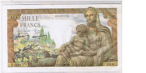 FRANCE 1000 FRANCS Banknote