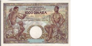 Banknote from Yugoslavia