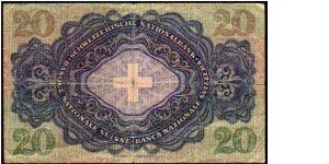 Banknote from Switzerland