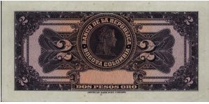 Banknote from Colombia