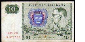 10 Kronur__
Pk 52 d Banknote