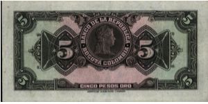 Banknote from Colombia