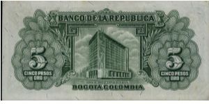 Banknote from Colombia