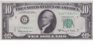 1963 A $10 CHICAGO FRN


**STAR NOTE** Banknote