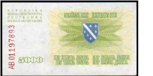 Banknote from Bosnia