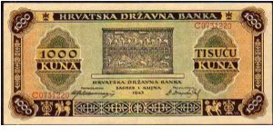 1000 Kuna__
Pk 12__

01-09-1943
 Banknote