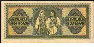 Banknote from Croatia