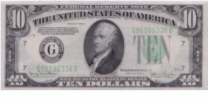 1934 D $10 CHICaGO FRN


**#2 OF 2 CONSECUTIVE** Banknote
