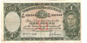1 pound; 1942-1948 Banknote