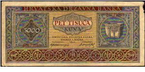 5000 Kuna__
Pk 13__

01-09-1943
 Banknote