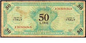 50 Lire__
Pk M14 b__

WWII - AMC__

1943 -
Series A-A
 Banknote