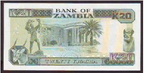 Banknote from Zambia