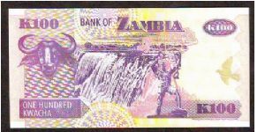 Banknote from Zambia