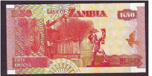 Banknote from Zambia