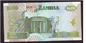 Banknote from Zambia