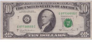 1981 $10 CHICAGO FRN Banknote