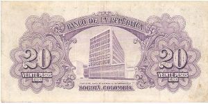 Banknote from Colombia