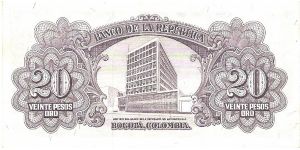 Banknote from Colombia