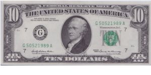 1969 $10 CHICAGO FRN Banknote