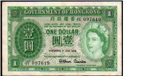 1 Dollar__
Pk 324 Ab__

01-July-1958
 Banknote