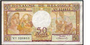 50 Francs__

Pk 133 b__

03-April-1956
 Banknote