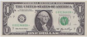 2006 $1 CHICAGO FRN

**STAR NOTE** Banknote