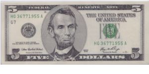 2006 $5 CHICAGO FRN Banknote