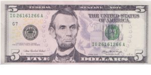 2006 $5 CHICAGO FRN

**COLORIZED**

**TRINARY NOTE** Banknote