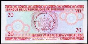 Banknote from Burundi