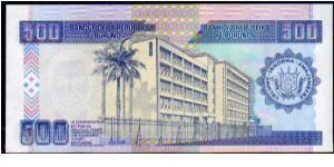 Banknote from Burundi