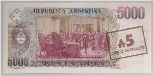 Banknote from Argentina