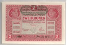 Austria 2 Kronen 1917 P21. Banknote