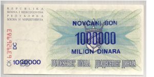 Banknote from Bosnia