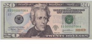 2004 $20 CHICAGO FRN

**SUPER LOW 3 DIGIT SERIAL**

**BEP SPECIAL ISSUE**

**1 OF ONLY 2500 NOTES** Banknote