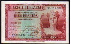 10 Pesetas__

Pk 86 a Banknote