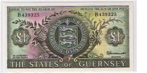 THE STATES OF GUERNSEY 1 POUND Banknote