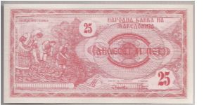 Banknote from Macedonia