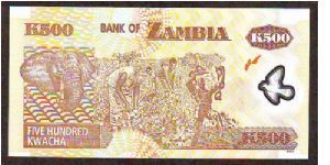 Banknote from Zambia