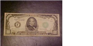 My first large-denomination USA note, a VF Fr. 2211-F $1,000 FRN series 1934 issued by the Atlanta Fed. Banknote