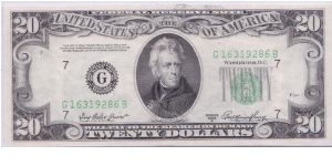 1950 A $20 CHICAGO FRN Banknote