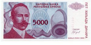 Banknote from Bosnia