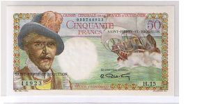 ST PIERRE AND MIG-
50 FRANCS Banknote