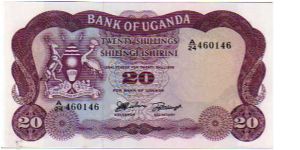 20 Shilligs/Shilingi__

pk# 3 a Banknote