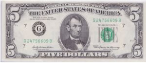 1969 $5 CHICAGO FRN

#3 OF 3 CONSECUTIVE Banknote