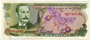 5 Colones__

pk# 236 d__

04-October-1989
 Banknote