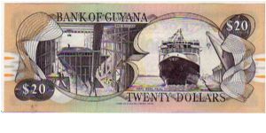 Banknote from Guyana