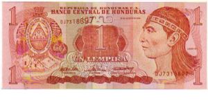 1 Lempira__

pk# 84__

26-August-2004
 Banknote