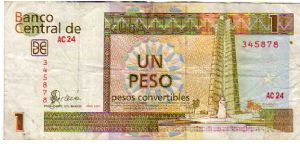 1 Peso Convertibles__

pk# FX 46__

Foreign Exchange Certificate
 Banknote